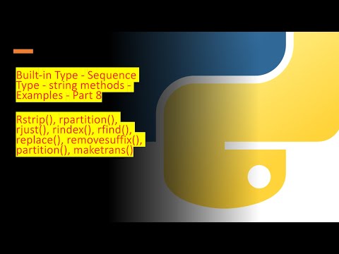 25 Built In Type Text Sequences Str String Methods Part 8 Python By Examples Python