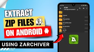 How to Extract Zip Files on Android zArchiver | Open Zip Files on Android | GTA, Minecraft, OBB, ETC