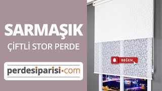 Sarmaşık Çiftli Stor Perde Videosu #PerdeSiparisicom