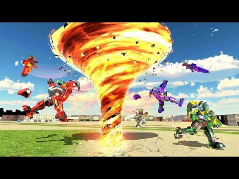 Tornado Robot Car Transform Simulator| Android/IOS Gameplay