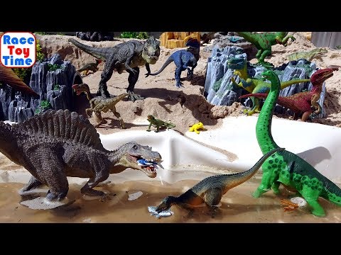 Dinosaurs Toys Park Fun Video for Kids - Learn Dino Names