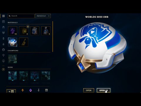Opening 50 Of The New Worlds 2022 Orbs In #leagueoflegends