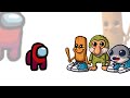 Mini Crewmate Kills Baby Italian Brainrot Characters Among Us