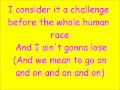Glee We Are The Champions with lyrics 