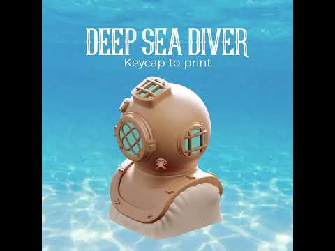 ⌨️ Deep Sea Diver - keycap to print・ STL File for 3D printing・Cults