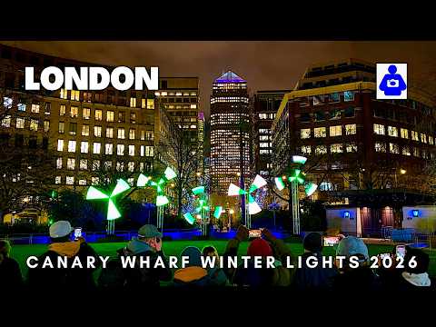 Winter Lights 2026 London | Immersive Dreamscape Festival at Canary Wharf [4K HDR]