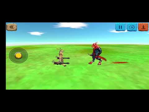 Mutant reindeer vs Kozarog the demon (Animal revolt battle simulator)