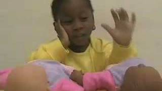 Black doll White doll