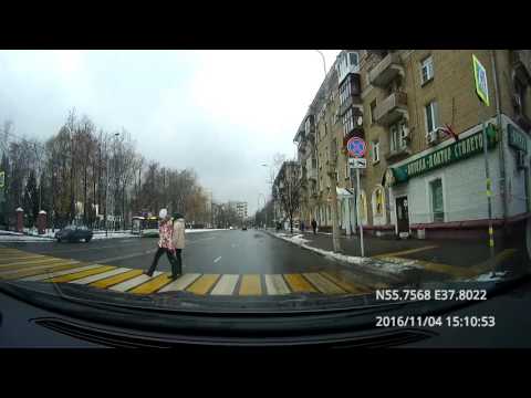 Обзорная зимняя автоэкскурсия по Москве 04/11/2016 (timelapse 4x)