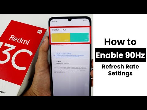 How to Enable 90Hz In Redmi 13C | Refresh Rate Settings