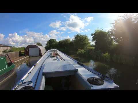 Peaceful calming sounds for relaxation - Narrow boat journey along the canal