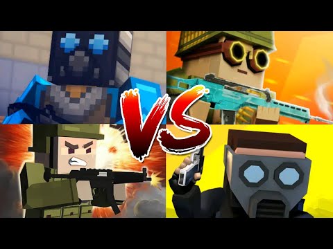 BLOCKPOST MOBILE VS Blockfield VS Fan Of Guns VS Block Gun