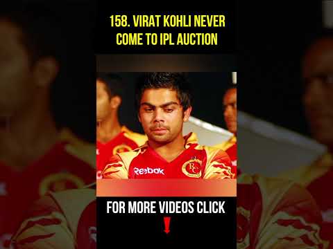Did You Know Virat Kohli Never Participated In IPL Auction | GBB Cricket