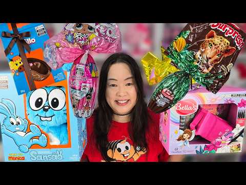 Easter Eggs Sansão and Lollo Brasil Cacau, Lol Surprise, Bella's and Chocolate Surpresa