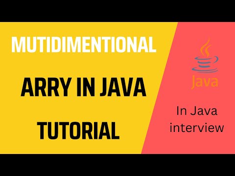 Multidimensional Arrays In Java Multidimensional Theory Java Course Java Tutorials 2d Arrays
