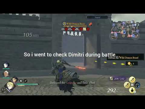 Fire Emblem Warriors : Three Hopes - tiny little detail about Dimitri...