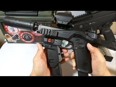 Recover 20/20N Review Brace & Optic Rail on Glock 34 Gen 5 Suppressed | The Best Glock Brace Chassis
