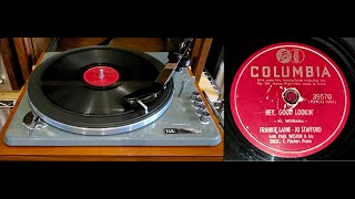 Frankie Laine (Jo Stafford vocals) -  Hey Good Lookin&#39; [78 RPM]
