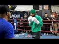 BACK TO BASICS - JARRET HURD WORKING BOXING FUNDAMENTALS ON THE MITTS DURING BOXING WORKOUT