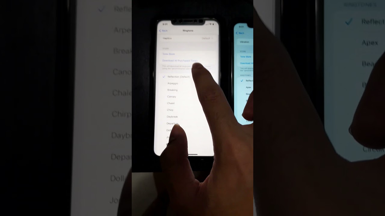 new reflection ringtone vs old reflection ringtone on the iPhone 11 #ios14#ios17 #ringtone#iphone11