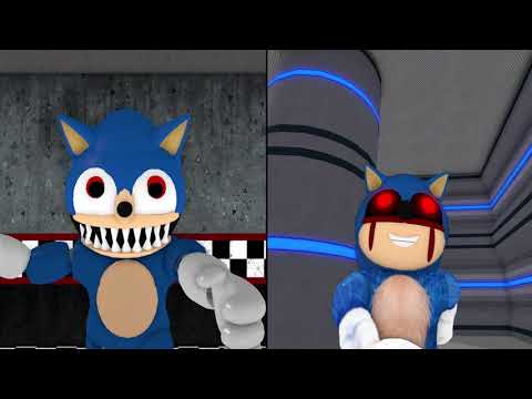 NIGHTMARE SONIC VS SONIC.EXE JUMPSCARE - Roblox Piggy FANGAME