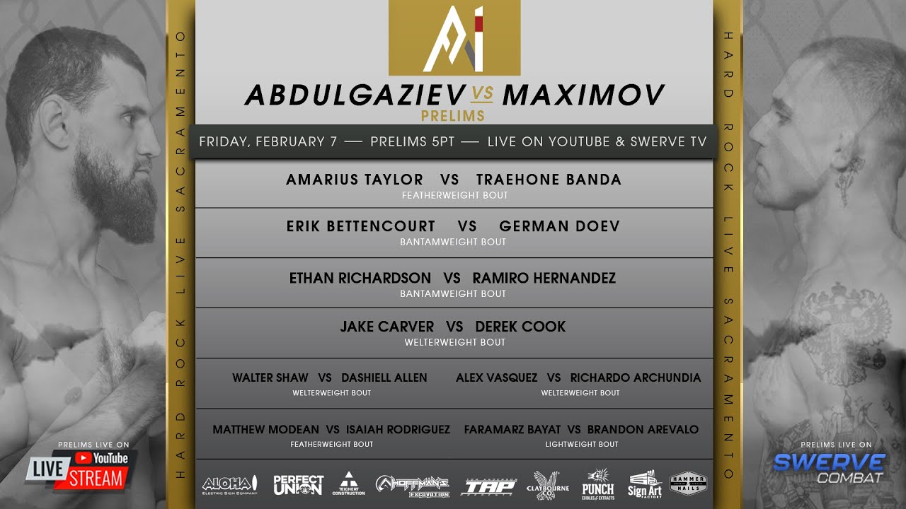 A1 Combat 26 Prelims