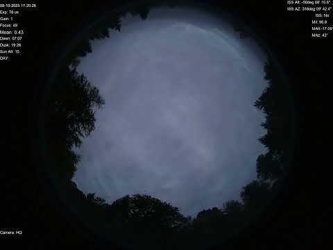 2025-10-08 All sky camera capture from Poiana Rusca Mountains, Romania