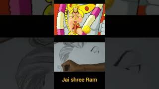 Jai Shree Ram| Hanuman ji Pencil Sketch Drawing with Hanuman Status #shorts #hanumanji #jaishreeram