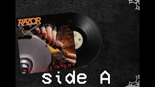 Razor - Malicious Intent ( 1986 Viper - Canadian Press) Side A - Vinyl Rip