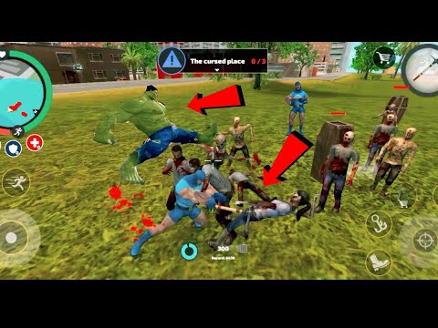 The cursed place VS rope hero ll Rope hero Cursed mission complete, Rope hero vice town, 👏👏