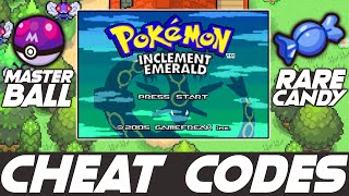 Pokemon Inclement Emerald Cheat Codes! | Part 1