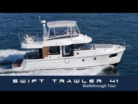 2025 Beneteau Swift Trawler 41 "free corkage" Walkthrough Tour // Available Now