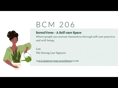 BCM206 DA Pitch| SereniVerse- A Self-care Space
