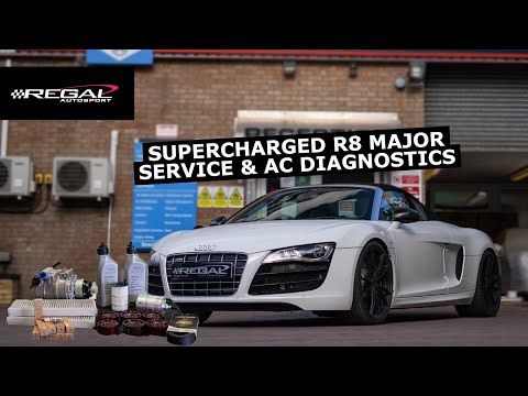 Fixing the AC on a Supercharged Audi R8 V10 Spyder and replacing engine oil, filters & More!
