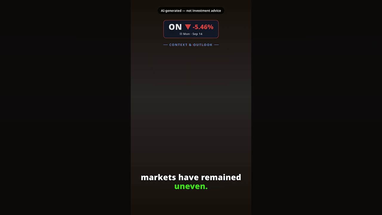 Why Is ON Semiconductor Stock Sinking Today? ON -5.46% (Sep 14)