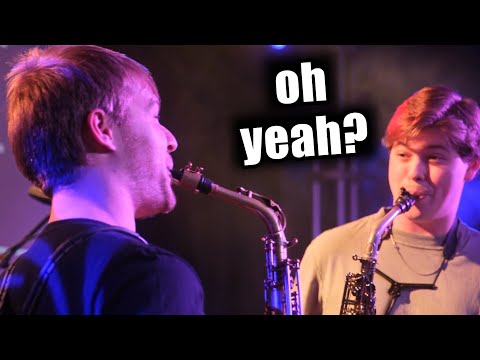 The most EPIC sax battle I've been in...
