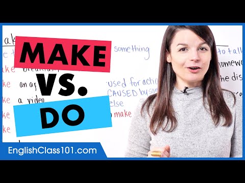 Make vs. Do | Learn English Vocabulary