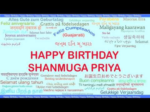 ShanmugaPriya   Languages Idiomas - Happy Birthday