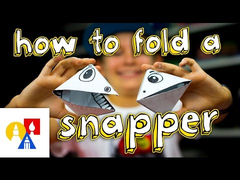 How To Fold An Origami Snapper Puppet