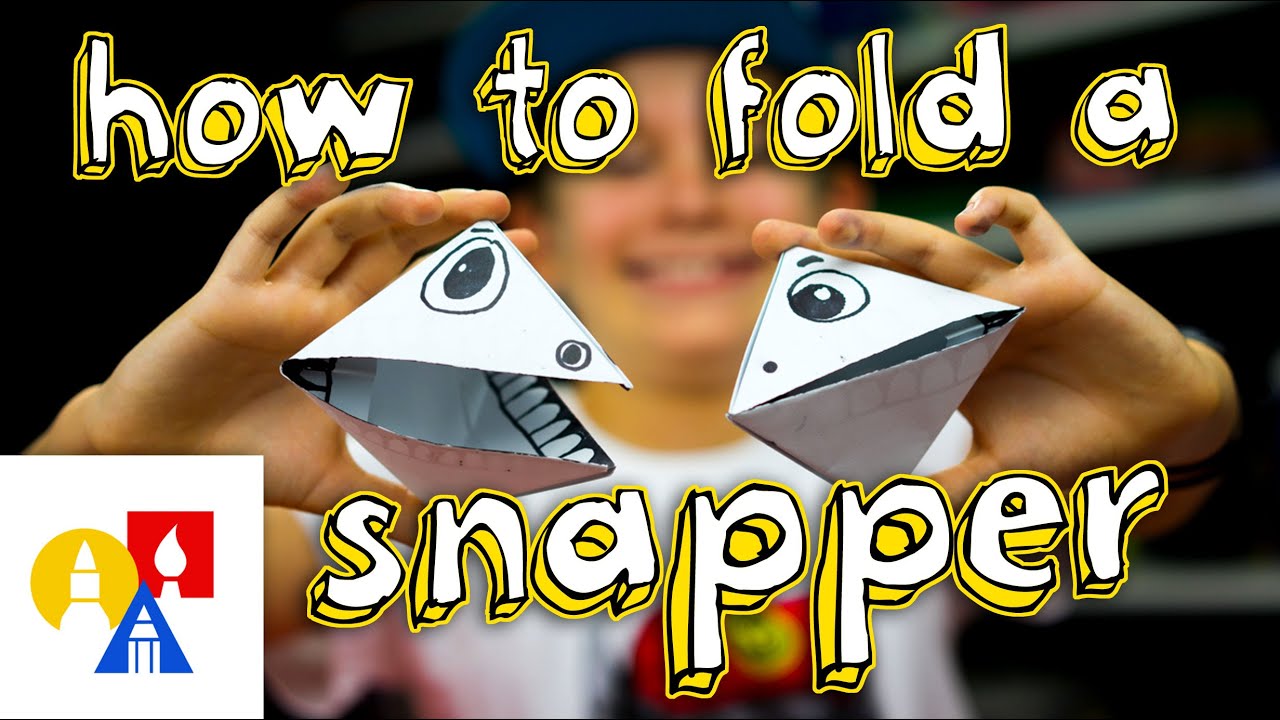 How To Fold An Origami Snapper Puppet