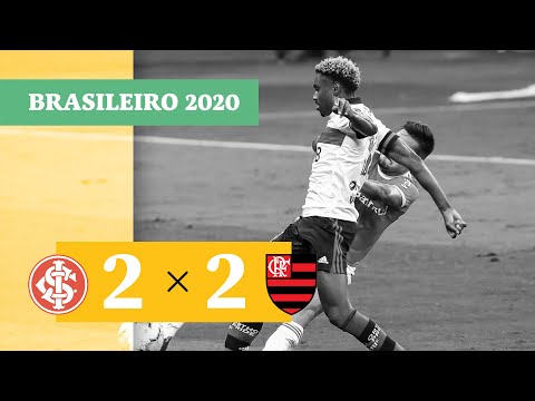 Internacional 2 x 2 Flamengo - Gols - 25/10 - Brasileirão 2020