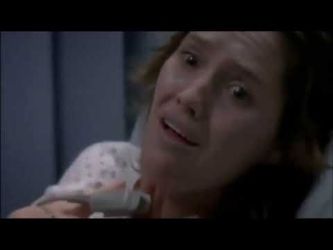 Dra. April Kepner y paciente quemada, Grey's Anatomy, 6ta temporada, 6to capítulo.
