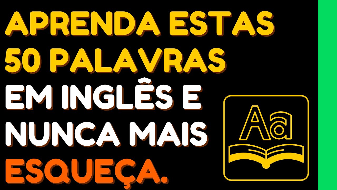 50 verbos em inglês que todos deveriam aprender. Verbos regulares mais usados. Inglês com frases #4