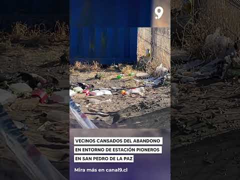 Vecinos cansados del abandono en entorno de Estación Pioneros en San Pedro de la Paz