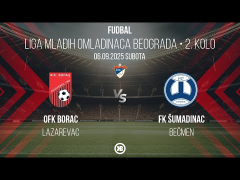 Mlađi omladinci: OFK Borac (Lazarevac) - FK Šumadinac (Bečmen) 4:2 | 06.09.2025