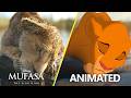 Mufasa The Lion King 2024 2D Animated Vs Original Side By Side Comparison