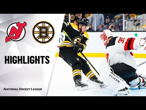 NHL Highlights | Devils @ Bruins 10/12/19