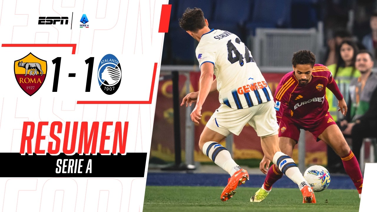 HERMOSO IGUALÓ SOBRE EL FINAL DEL PRIMER TIEMPO Y RESCATÓ UN PUNTO | Roma 1-1 Atalanta | RESUMEN