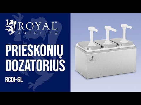 vaizdo įrašas - Prieskonių dozatorius - 3 siurbliai - 3 x 2 l