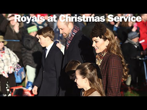 King Charles Leads Senior Royals to Sandringham Christmas Service | Prince William and Family Attend
